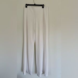 White House Black Market Cream Wide Leg Pants